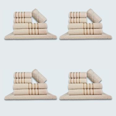 Imagem de Jogo De Toalhas 24 P?s Cole??o Montreal 100% Algod?o Bege