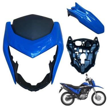 Imagem de Kit Carenagem Frontal Nxr Bros 160 modelo 2016 Até 2021 Máscara do Far
