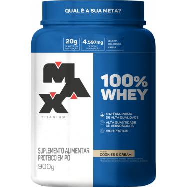 Imagem de Whey Protein 100% Max Titanium Cookies 900g