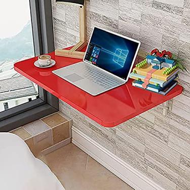 Imagem de Mesa dobrável para lavanderia, mesa dobrável para computador, mesa flutuante, mesa dobrável, economia de espaço, mesa suspensa para casa, escritório, bar, jantar, R