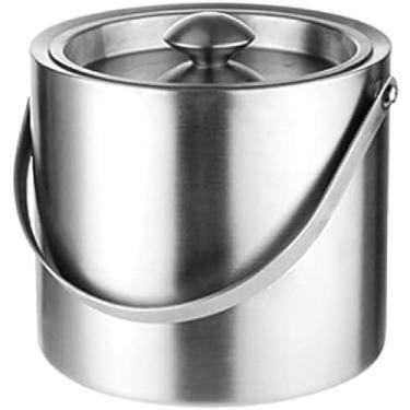 Imagem de Balde de gelo que não derrete, recipiente de gelo, recipiente de gelo, gelo de aço inoxidável, balde de gelo de aço inoxidável, balde de gelo que não derrete, grande capacidade, recipiente de gelo