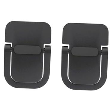 Imagem de Ysyqkn Suporte Portátil Invisível para Laptop (2 Peças) com Ajuste de Temperatura, Excelente Dissipação de Calor E Design Ergonômico para Mesa de Escritório, Preto