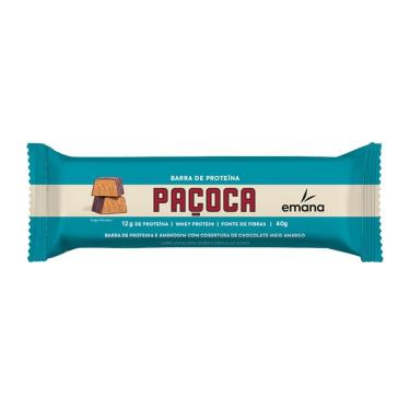 Imagem de Barra de Proteína Emana Sabor Paçoca com 12g de Proteína 40g