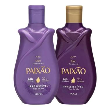 Imagem de Kit Paixão Irresistível Flor De Lis: Loção Hidratante e Óleo Corporal 200ml