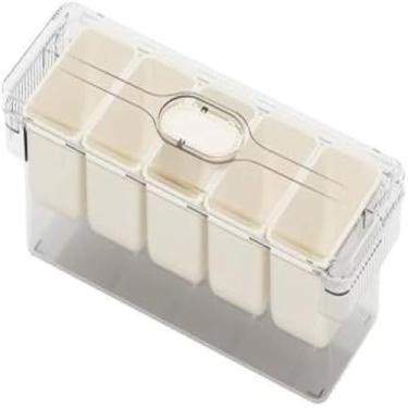 Imagem de Potes de armazenamento de alimentos de cozinha, hermeticos, tampas e organizadores, transparente, 12 pecas, perfeito