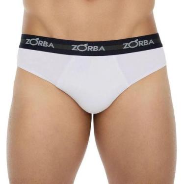 Imagem de Cueca Slip Zorba 764 100% Algodão, M, Branco