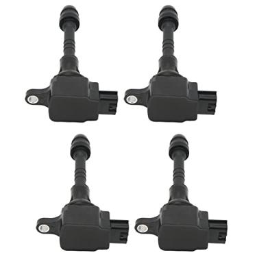 Imagem de Dioche Conjunto de Bobina de Ignição de 4 Unidades de Desempenho Estável 22448 6N015 Substituição para 1.8L L4 2002-2006, Fabricado Com Material ABS Atualizado, para Uso Duradouro e