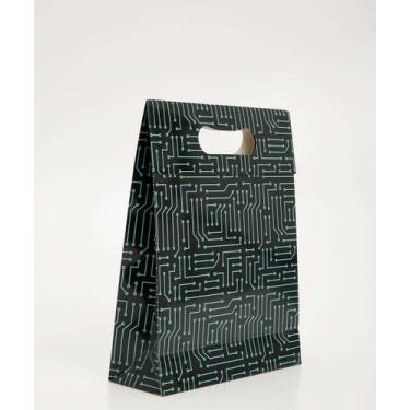 Imagem de Embalagem Presente Sacola Estampada Marisa-97037, UN, Preto