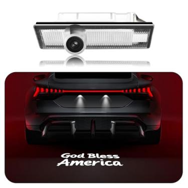 Imagem de Jfsotls Logotipo de luz de projetor de placa de licença de LED Ghost Shadow compatível com Audi Q2/Q3/SQ3/Q5/SQ5/Q7/A5/S5/RS5 2019-2025 (GBA)