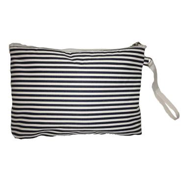 Imagem de Necessaire Listras Navy Azul E Branco