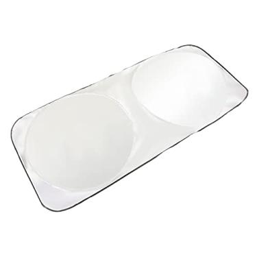 Imagem de aqxreight Bolsa de Pára - Sun Shade Raios de Janela Dobráveis ​​e Calor do Sol Protetor de Carro Interior Acessórios para Pára - 190x90cm/74.8x35.43N Fibra de Fibra Mate Carro (150 * 70)