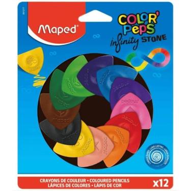 Imagem de Lápis De Cor Triangular 12 Cores Infinity Stone Color Peps Maped