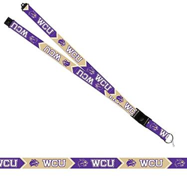 Imagem de Cordão Western Carolina Catamounts - WCU Catamounts - Impressão dupla face, ótimo para qualquer fã e estudante. Fivela removível. Seguro, funcional e leve