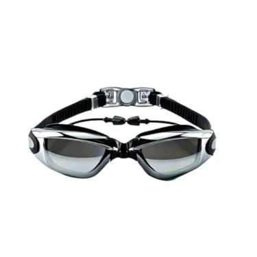 Imagem de Óculos Natação Espelhado Proteção Uv Antiembaçamento com protetor Oricular, com Protetor Ocular, Ideal para Praia e Piscina