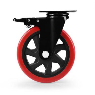 Imagem de Roda de rodízio EGOFIX Heavy Duty 15 cm com travamento giratório verme