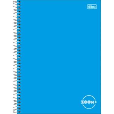 Imagem de Caderno Universitário ZOOM+ TILIBRA Capa Dura ESPIRAL - 1M 96 Folhas (Azul)