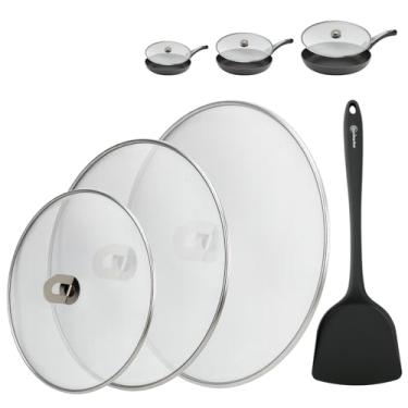 Imagem de WRENYZK Tela contra respingos para cozinhar, tela contra respingos para frigideira, protetor contra respingos de gordura de aço inoxidável com botão dobrável, sem bagunça de óleo, sem queimaduras