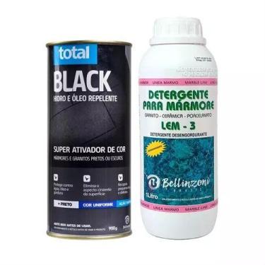 Imagem de Kit Detergente Lem 3 1l + Total Black 1kg - Bellinzoni
