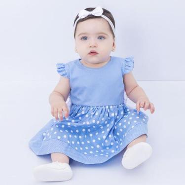 Imagem de Vestido de Bebê Menina Infantil Florido Algodão Mundo Nina, P ( 2 - 4 