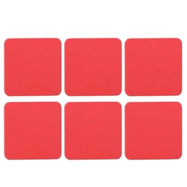 Imagem de Discos de madeira artesanato educacional diy brinquedos infantis artesanato ambiental para crianças projetos de arte e decoração de casa 50 peças corte a folheado de madeira (Quadrada)