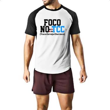 Imagem de Camiseta Raglan Foco no TCC - Truco Cerveja Churrasco - Alearts, G