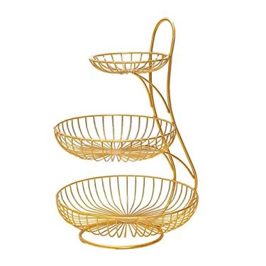 Imagem de Tigelas de frutas, suporte de cupcake de 3 camadas, prato de frutas, bolos, sobremesas, frutas, lanche, buffet, torre, plástico, branco, para casamento, casa, tigela de frutas decorativa, (cor: A) (B)