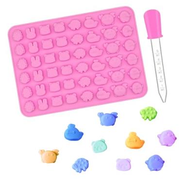 Imagem de Molde de Silicone Mini Baleias e Caranguejos De Chocolate 48 Cavidades Goma Doce Forma Bala Fini