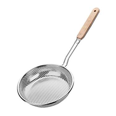 Imagem de Coadores de alimentos Colher Escumadeira Escumadeira Colher com fenda Escumadeira Colher de Cozinha Coador Sopas Massa Design de Aderência Confortável Coador Concha para Cozinha (Cor: 14 cm) (16 cm)