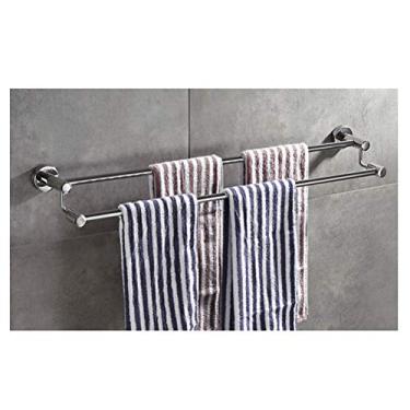 Imagem de Prateleira de banheiro rack de cosméticos multicamadas toalheiro de parede prateleira de toalha de bronze 35 cm 50 cm 0818 (tamanho: 50 cm) (C 70 cm)