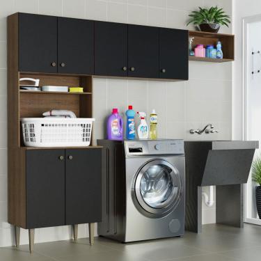 Imagem de Kit Área de Serviço Lavanderia 235cm Gourmet Madesa