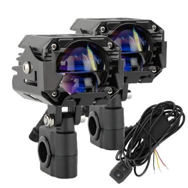 Imagem de Farol LED De 2.6 Polegadas 120W Branco Com Feixe Alto E Baixo Para Mot