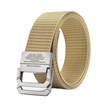 Imagem de Cinto Masculino Ajustável Com Fivela De Liga Metálica Em Lona De Nylon