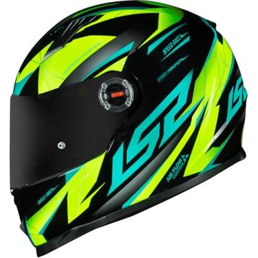 Imagem de Capacete Masculino Ls2 ff358 Draze Amarelo Fechado Moto (56)