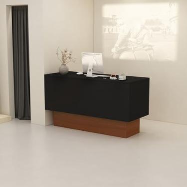 Imagem de Balcão de recepção, recepção, balcão de check-out, balcão de recepção com balcão, mesa de recepção pequena, balcão de loja, mesa de recepção em pé, recepção pequena, caixa de varejo