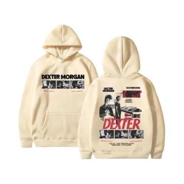 Imagem de Moletom Masculino Retrô Solto E Quente, Estilo Esportivo, Dexter Morga