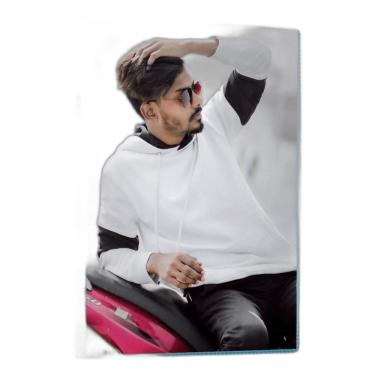 Imagem de Album De Fotos 15X21/40 Azul-Bebê Menino Principe Com Visor