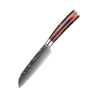 Imagem de Conjunto De Facas De Cozinha Em Aço Inoxidável 7Cr17Mov Ultra Afiadas 