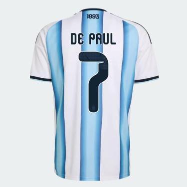Imagem de Camisa Adidas Argentina Home 2026 7 R. De Paul, M