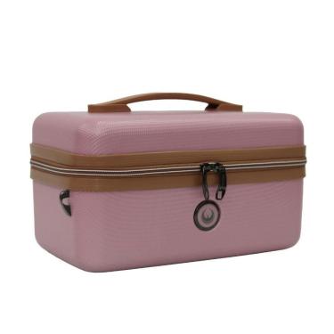 Imagem de Frasqueira De Viagem Necessaire Baú Porta Jóias E Maquiagem - Havana - Intract Cor Rosa