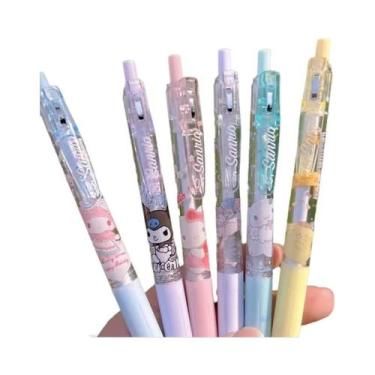 Imagem de Conjunto De Canetas Gel Pretas Para Meninos E Meninas, 6 Peças, Secage