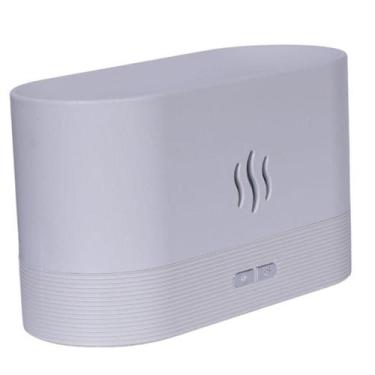 Imagem de Difusor Umidificador Aromatizador Efeito Chamas 180Ml Branco - Tesla S