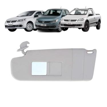 Imagem de Quebra Sol Cinza Espelho Bolsa Vw Gol/Voyage/Saveiro Esquerd
