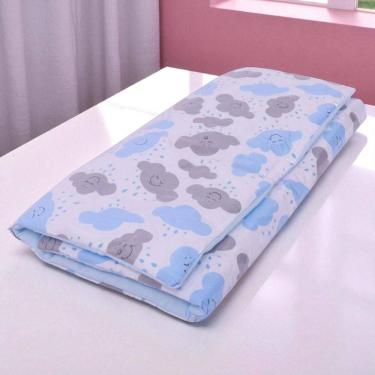 Imagem de Trocador Portátil Fraldas Impermeável Para Bebê Nuvem Azul