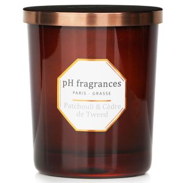 Imagem de Vela perfumada com pH, fragrâncias Patchouli e Cedre De Tweed 180g