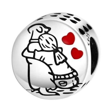 Imagem de Pingentes De Prata Para Casais, Meninos E Meninas, Com Zircônias, Para