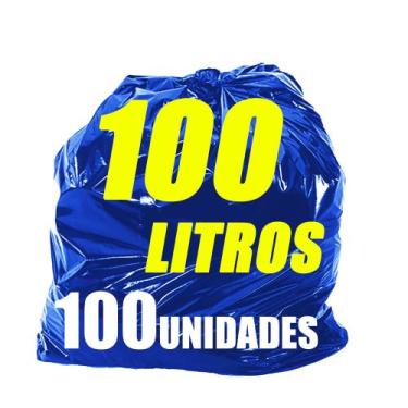 Imagem de Saco De Lixo Azul 100 Litros (100UN) - HIGIMEGA