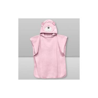 Imagem de Toalha Poncho Kids Laço Bebê Animada - LACO BEBE, URSO BRU ROSA, 60X14