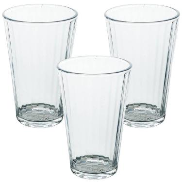 Imagem de Jogo de Copos de Vidro Long Drink 470ml 3 Peças - Seu Lar