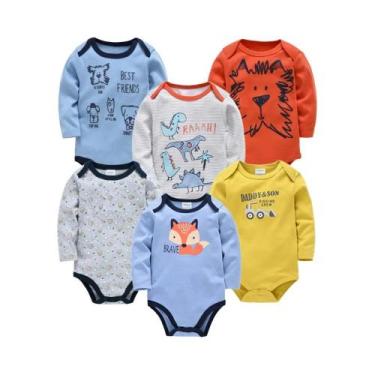 Imagem de Body Infantil De Manga Longa Para Primavera E Outono Com Estampa De De