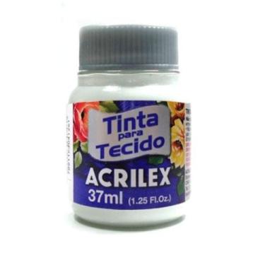 Imagem de Tinta de tecido 37ml Acrilex -Branco 519 Tinta de tecido 37ml Acrilex 